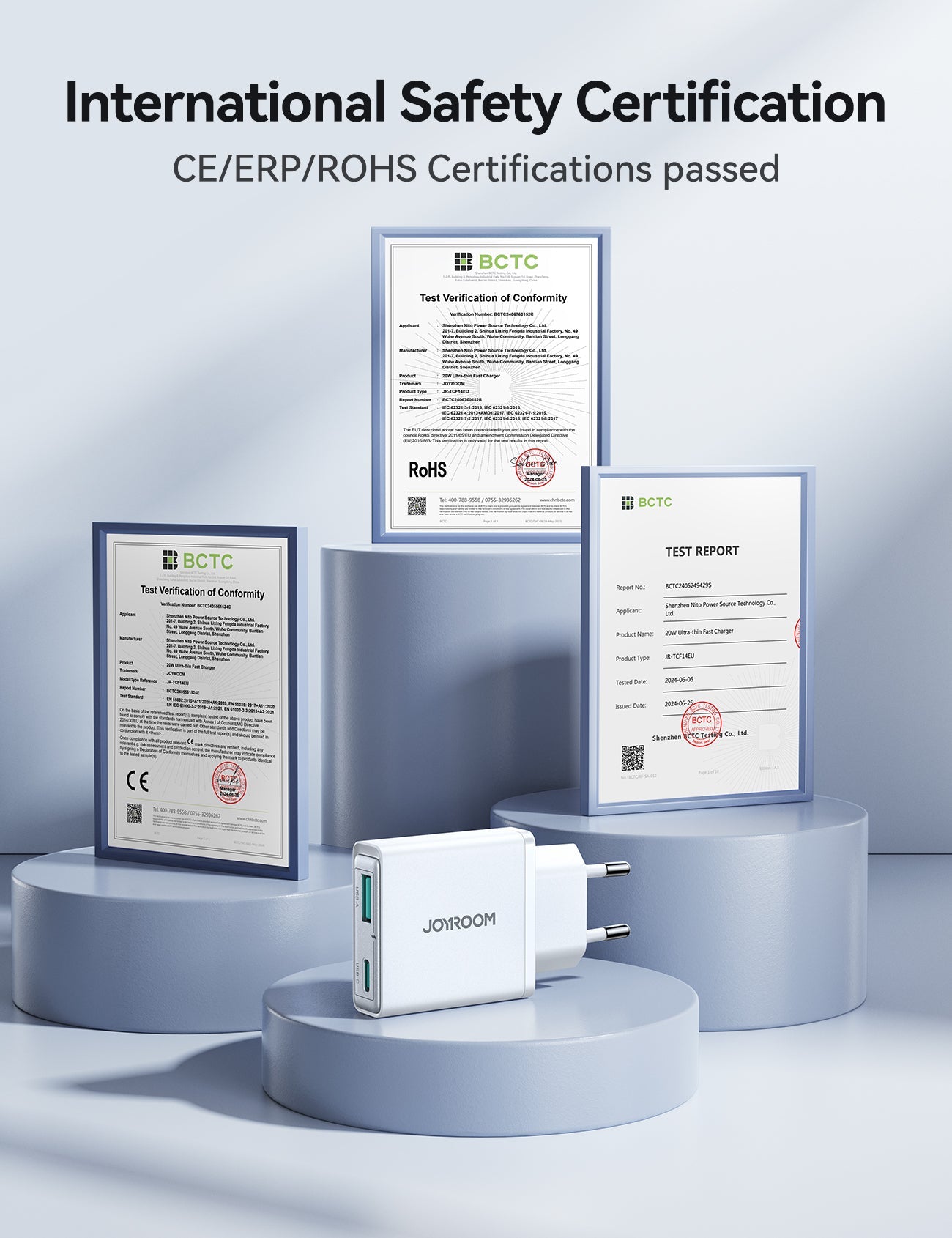 JOYROOM JR-TCF14 20W A+C Super Slim Charger EU