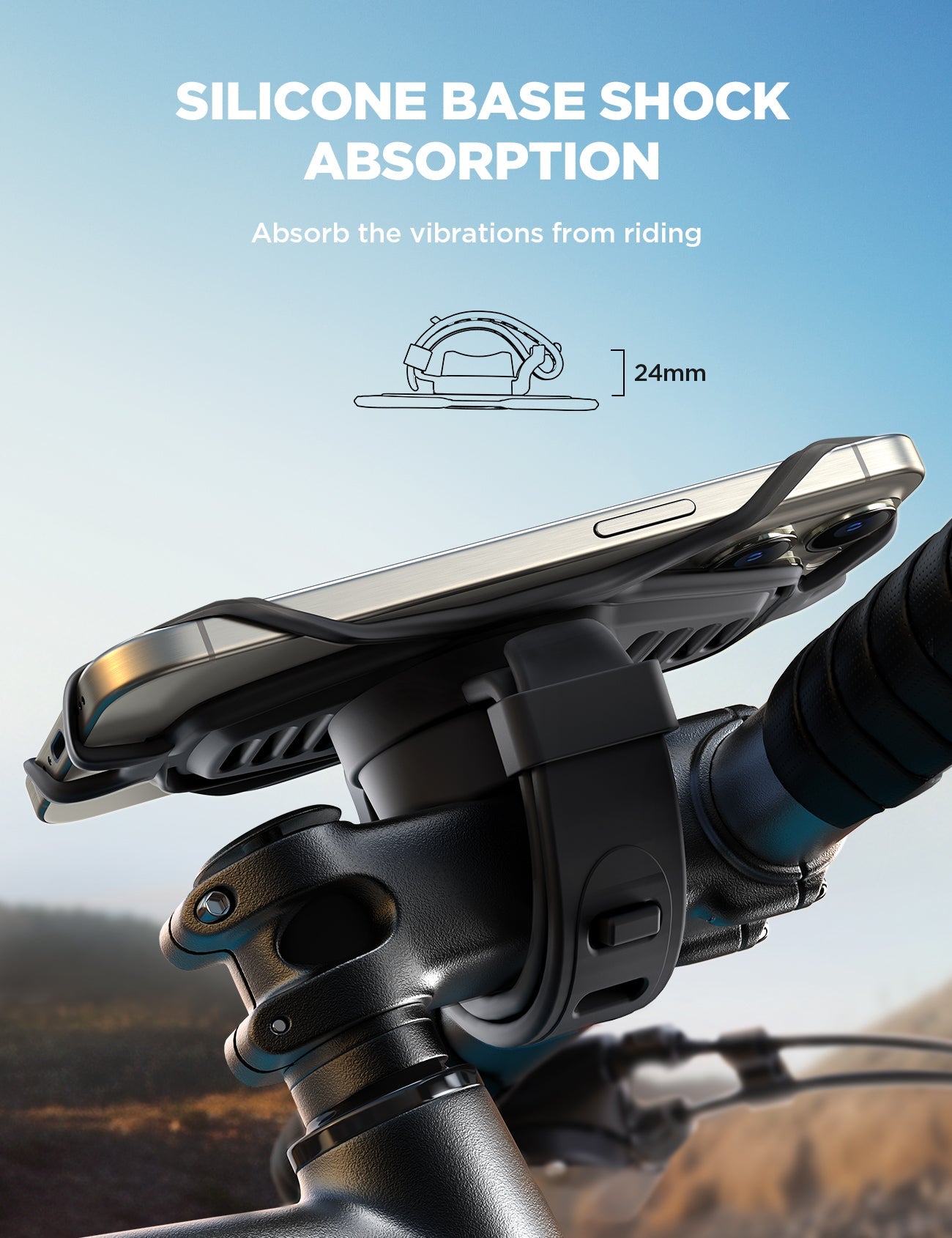 JOYROOM JR-ZS382 Bicycle Motorcycle Phone Mount Holder