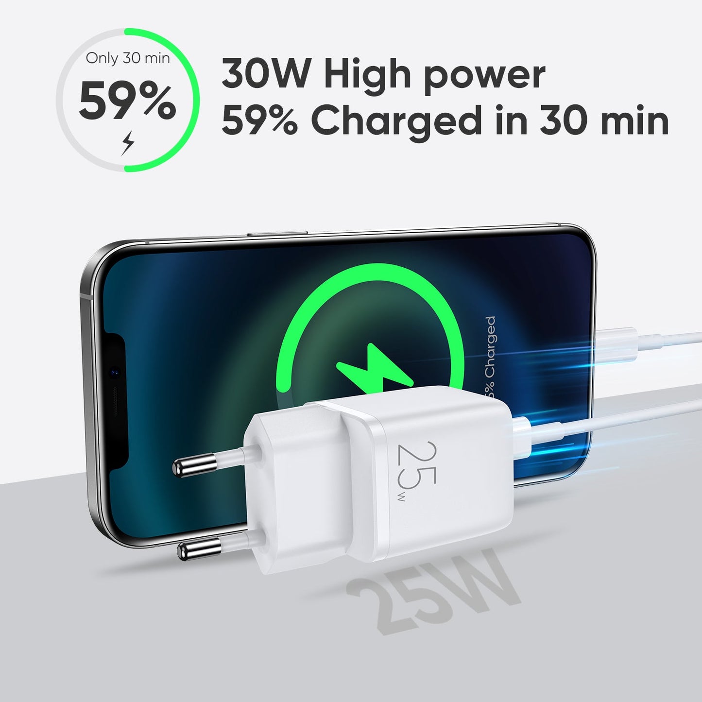 L-P251 PD 25W Mini Intelligent Fast Charger Adapter