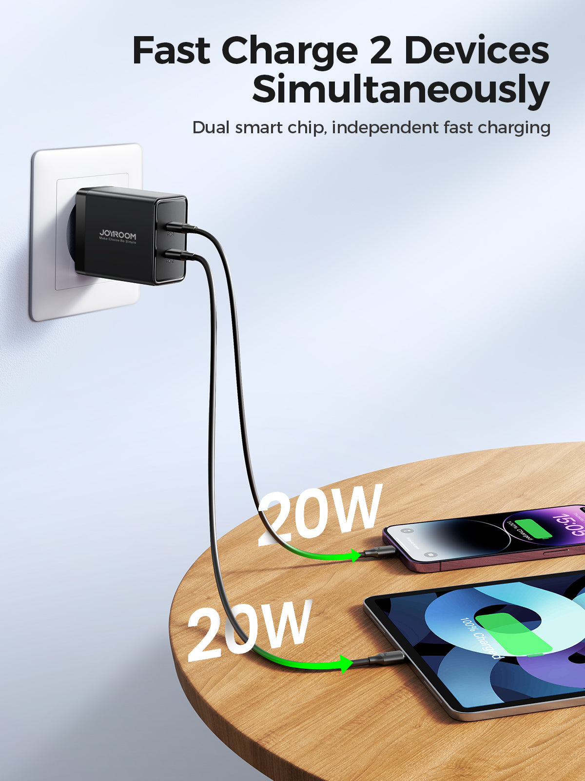 JR-TCF09 40W 2C Fast Charger