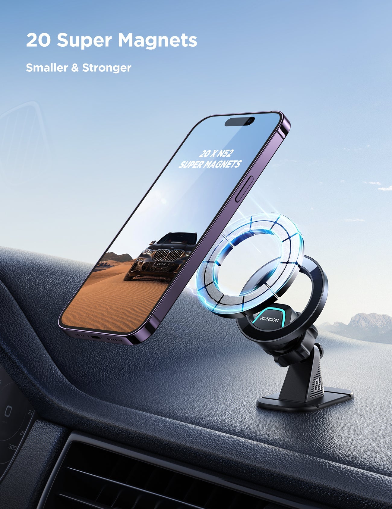 JR-ZS376 Magnetic Car Phone Mount
