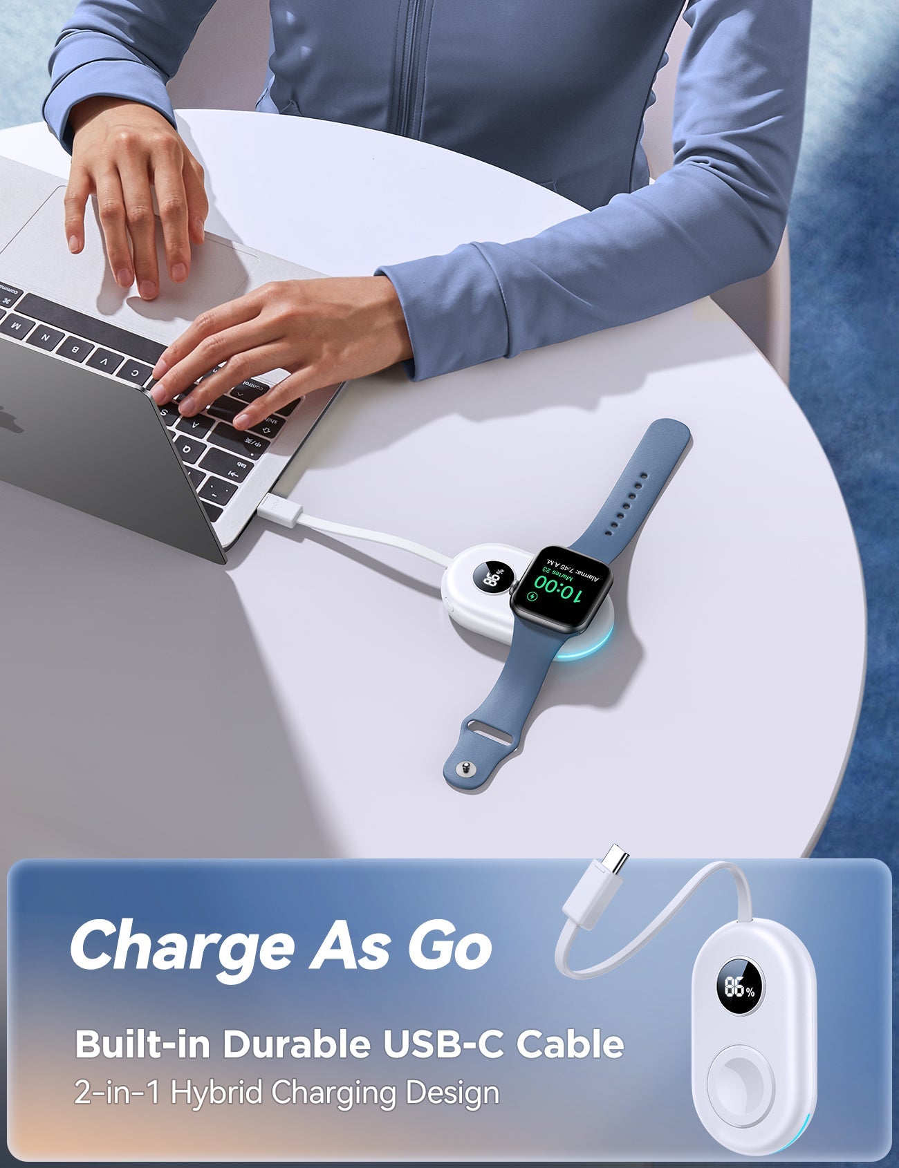 JOYROOM JR-W09 2000 mAh Portable Wireless Watch Charger