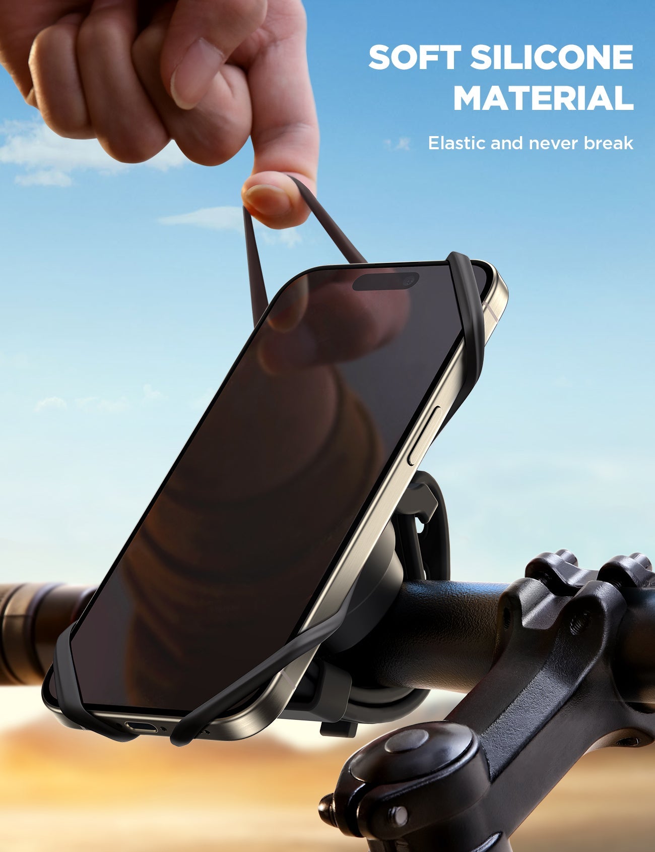 JOYROOM JR-ZS382 Bicycle Motorcycle Phone Mount Holder