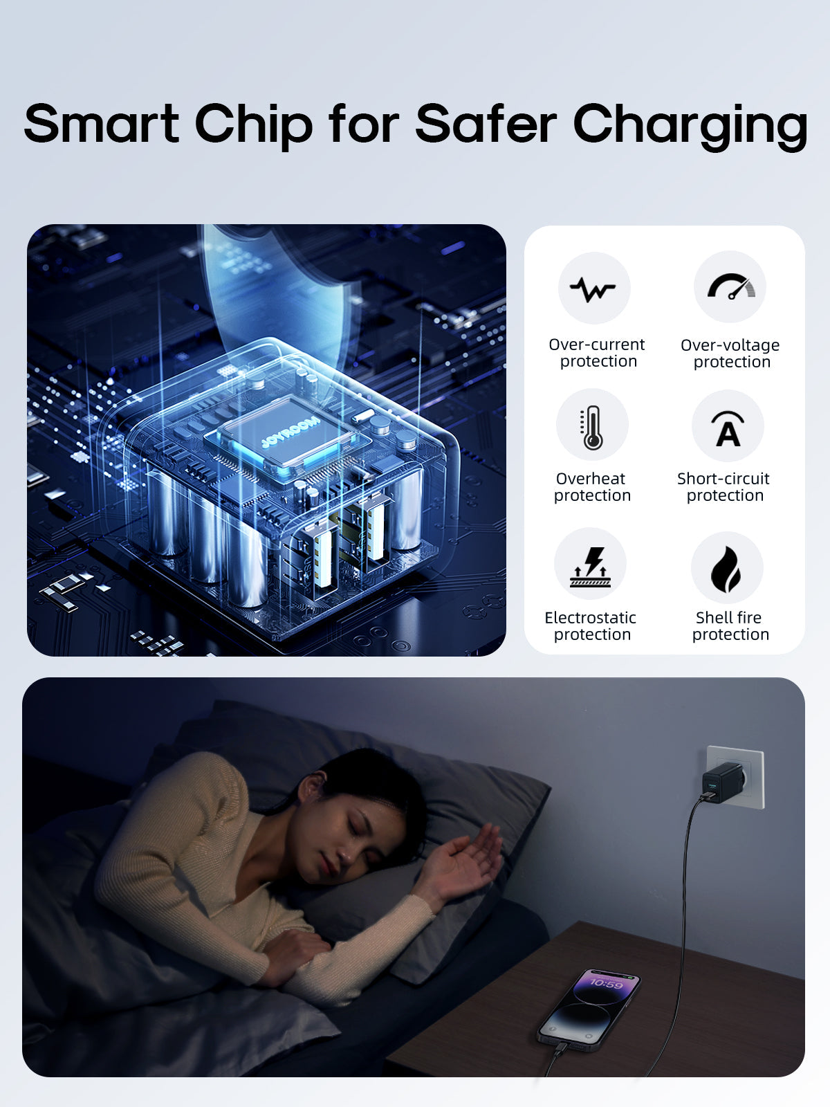 JR-TCN01 2.4A 2USB Charger-Black