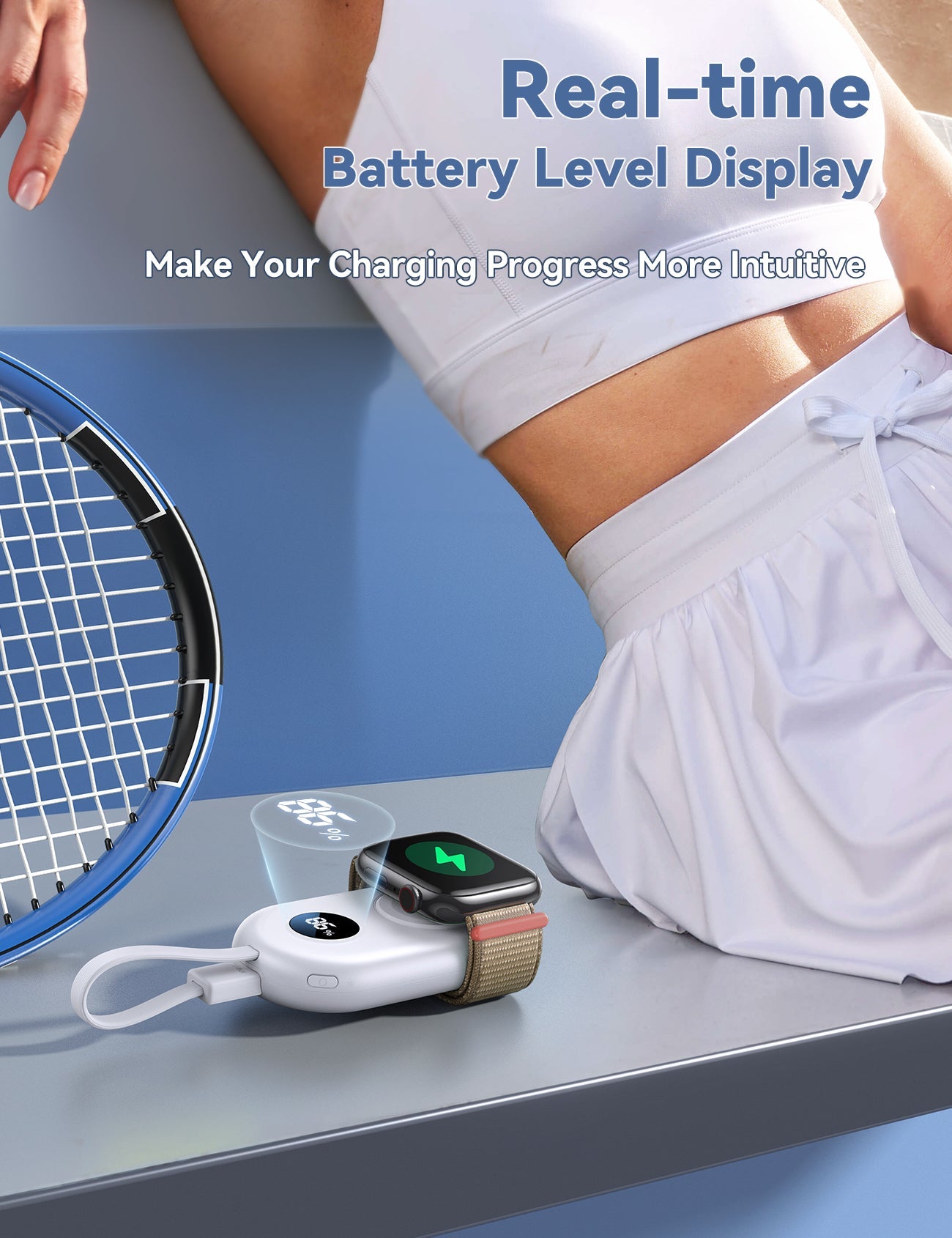 JOYROOM JR-W09 2000 mAh Portable Wireless Watch Charger