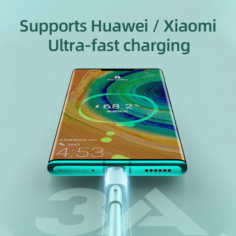 Macaron Liqud Silicone TypeC to Type C Fast Charging Data Cable  3A/1.8M