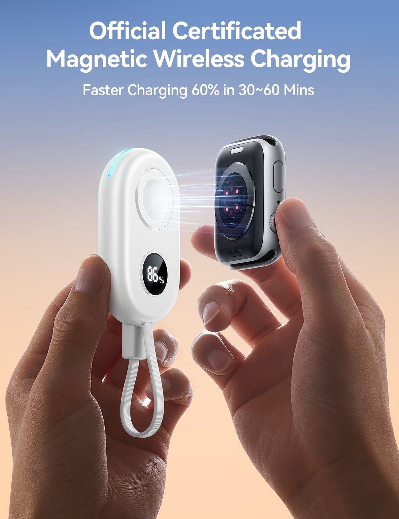 JOYROOM JR-W09 2000 mAh Portable Wireless Watch Charger