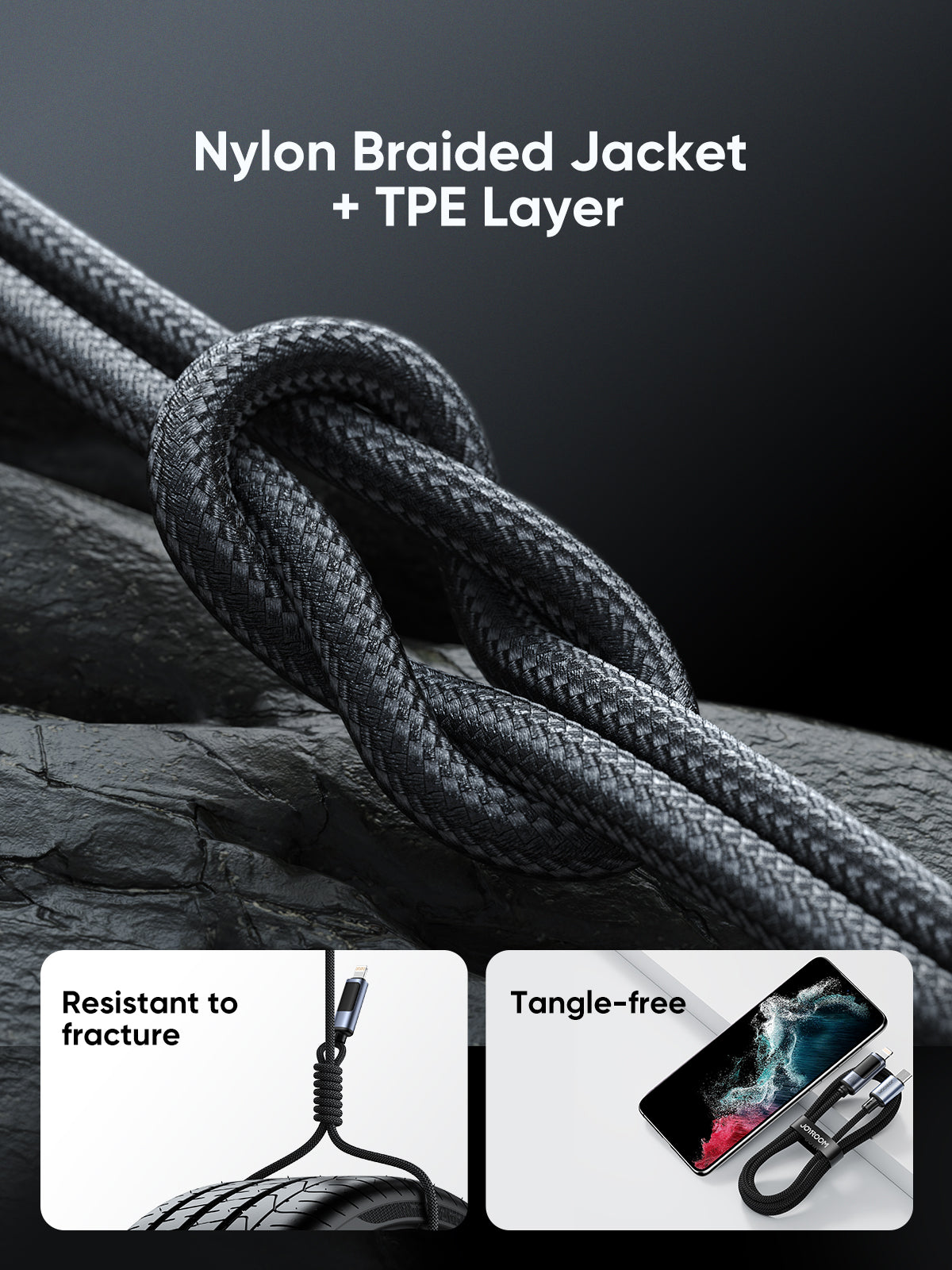 S-CC100A16 Prism Series 100W Type-C to Type-C Digital Display Fast Charging Data Cable 1.2m