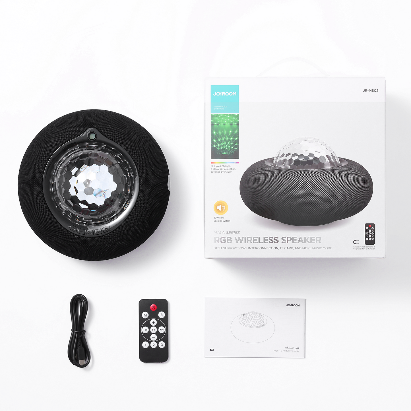 JR-MS02 Maya Series RGB Wireless Speaker