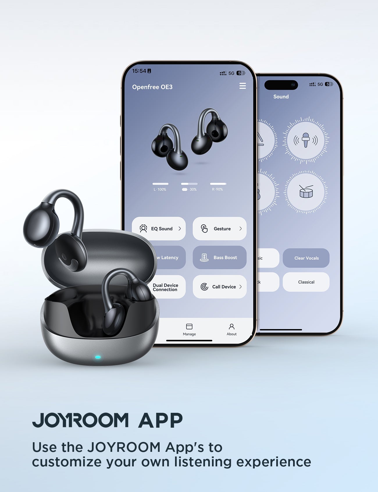 JOYROOM JR-OE3 Clip On Earbuds