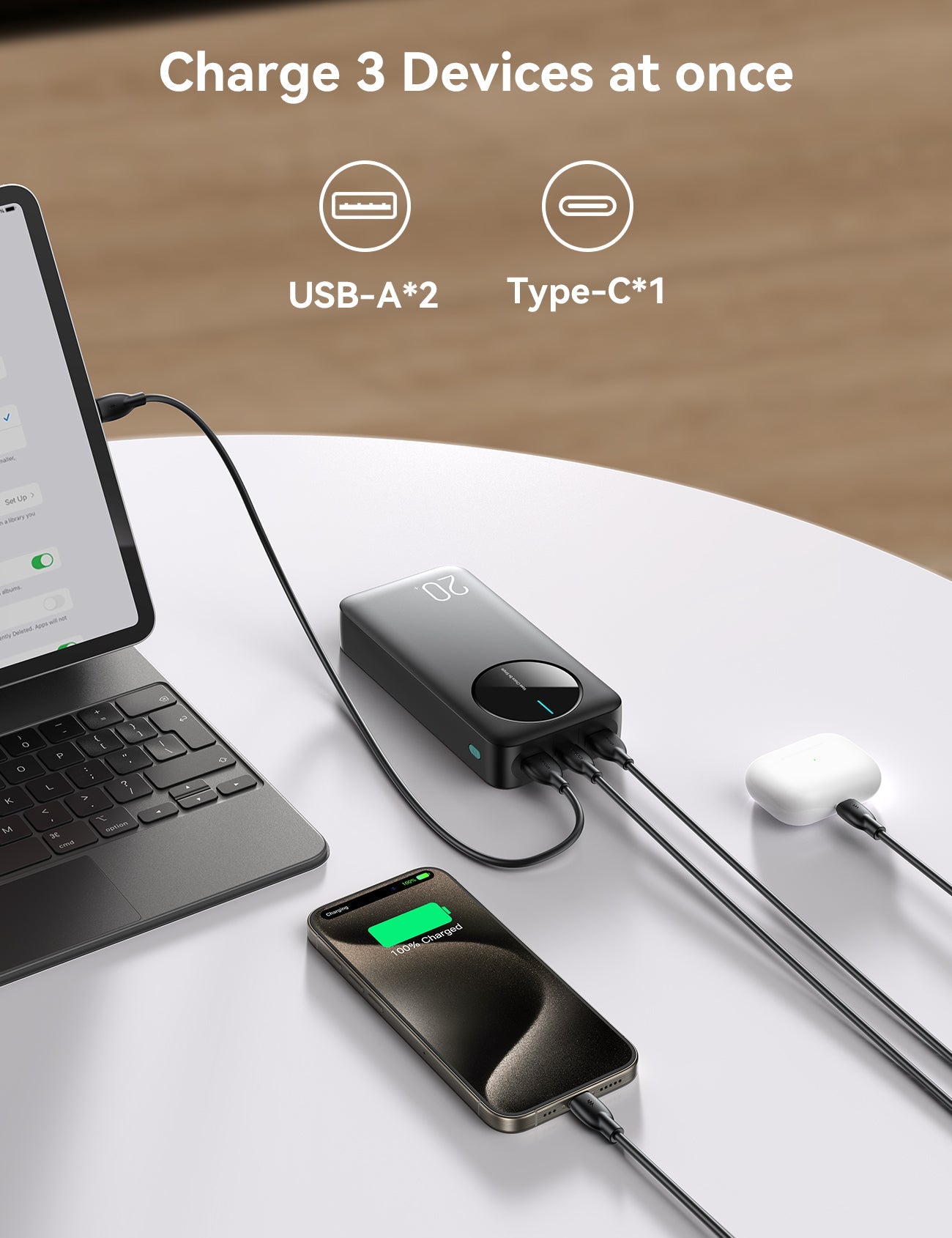 JOYROOM JR-PBF14 LED Power Bank 20000 mAh