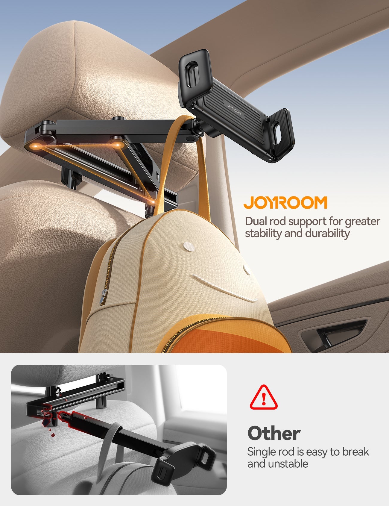 JOYROOM JR-ZS433 Car Tablet Headrest Holder
